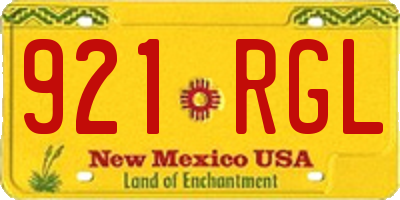 NM license plate 921RGL