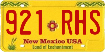 NM license plate 921RHS