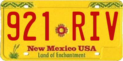 NM license plate 921RIV