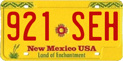 NM license plate 921SEH