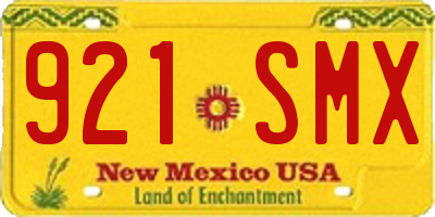 NM license plate 921SMX