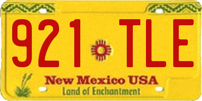 NM license plate 921TLE