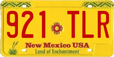 NM license plate 921TLR