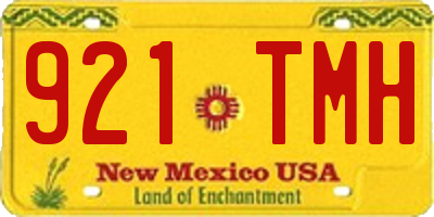 NM license plate 921TMH