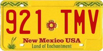 NM license plate 921TMV
