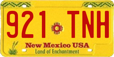 NM license plate 921TNH