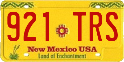 NM license plate 921TRS