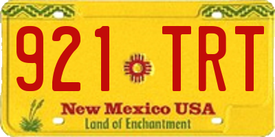 NM license plate 921TRT