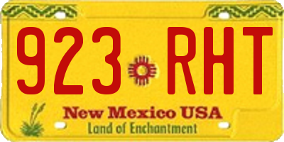 NM license plate 923RHT