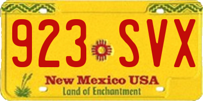 NM license plate 923SVX