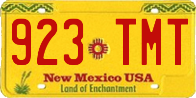 NM license plate 923TMT