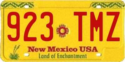 NM license plate 923TMZ