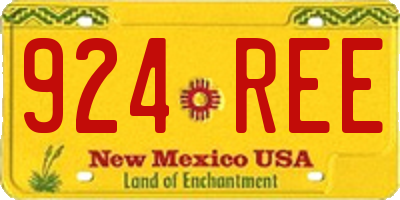NM license plate 924REE