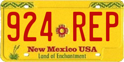 NM license plate 924REP