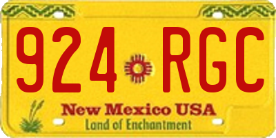 NM license plate 924RGC