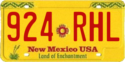 NM license plate 924RHL