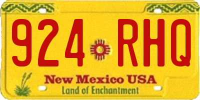 NM license plate 924RHQ