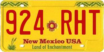 NM license plate 924RHT