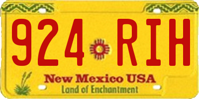 NM license plate 924RIH