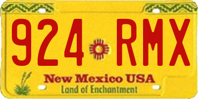 NM license plate 924RMX