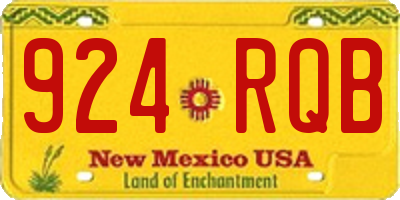 NM license plate 924RQB
