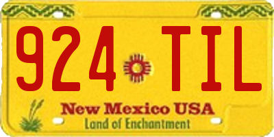 NM license plate 924TIL