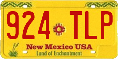 NM license plate 924TLP