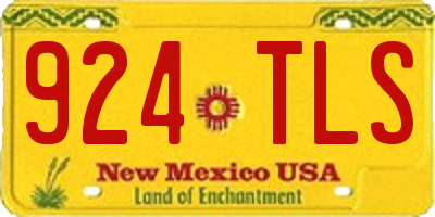 NM license plate 924TLS