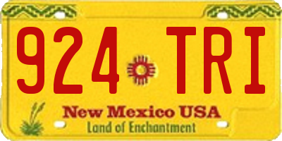 NM license plate 924TRI