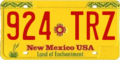 NM license plate 924TRZ