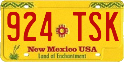 NM license plate 924TSK