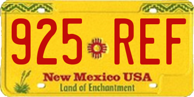 NM license plate 925REF