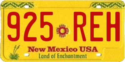 NM license plate 925REH