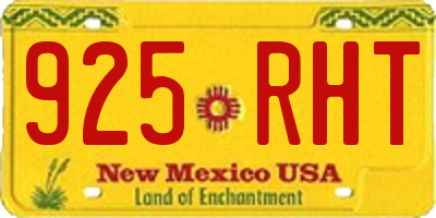 NM license plate 925RHT