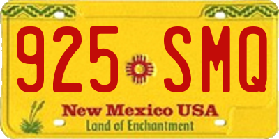 NM license plate 925SMQ