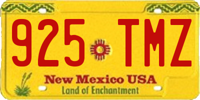 NM license plate 925TMZ