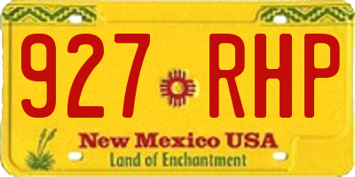 NM license plate 927RHP