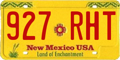 NM license plate 927RHT