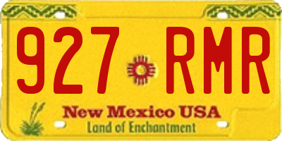 NM license plate 927RMR