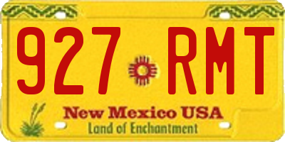 NM license plate 927RMT