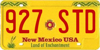 NM license plate 927STD