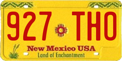 NM license plate 927THO