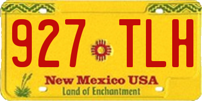 NM license plate 927TLH