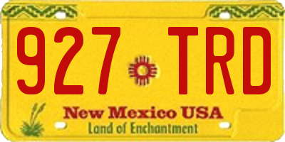 NM license plate 927TRD
