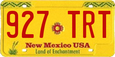 NM license plate 927TRT