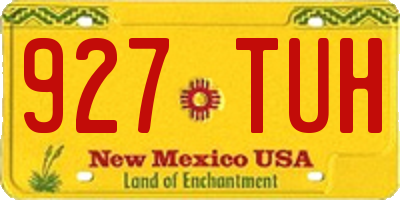 NM license plate 927TUH