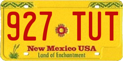NM license plate 927TUT
