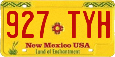 NM license plate 927TYH