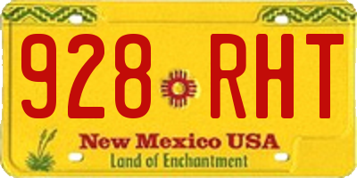 NM license plate 928RHT