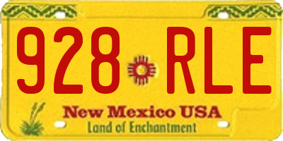 NM license plate 928RLE